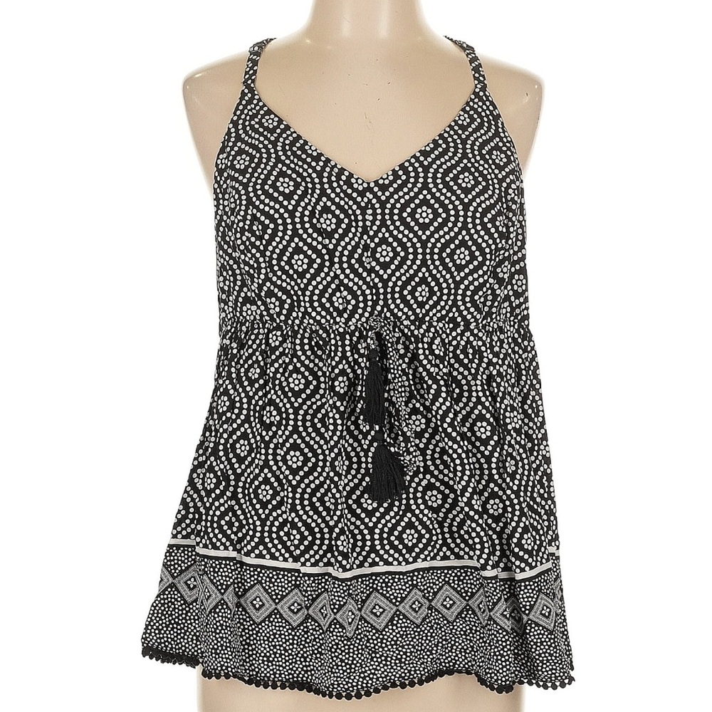 Torrid Black and White Polka Dot Blouse